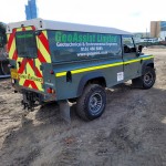 Landrover with Wolf Race Turbo Vec Wheels