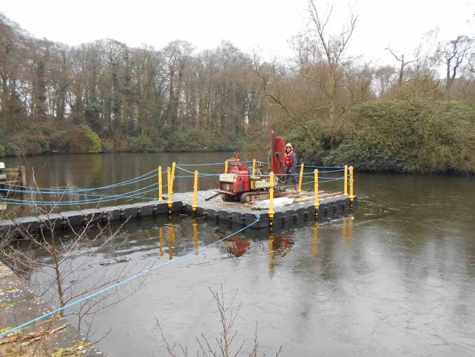 Window Sample Drilling on Lake Platform